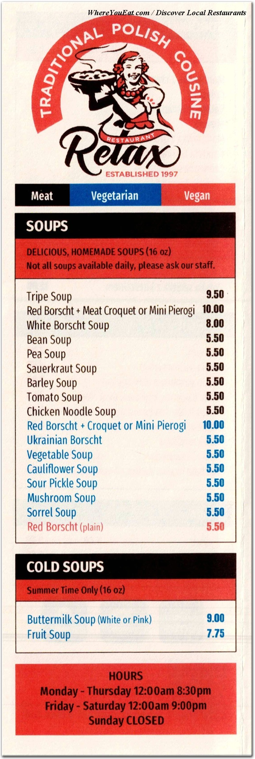 menu image