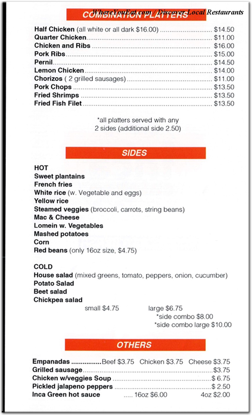 menu image