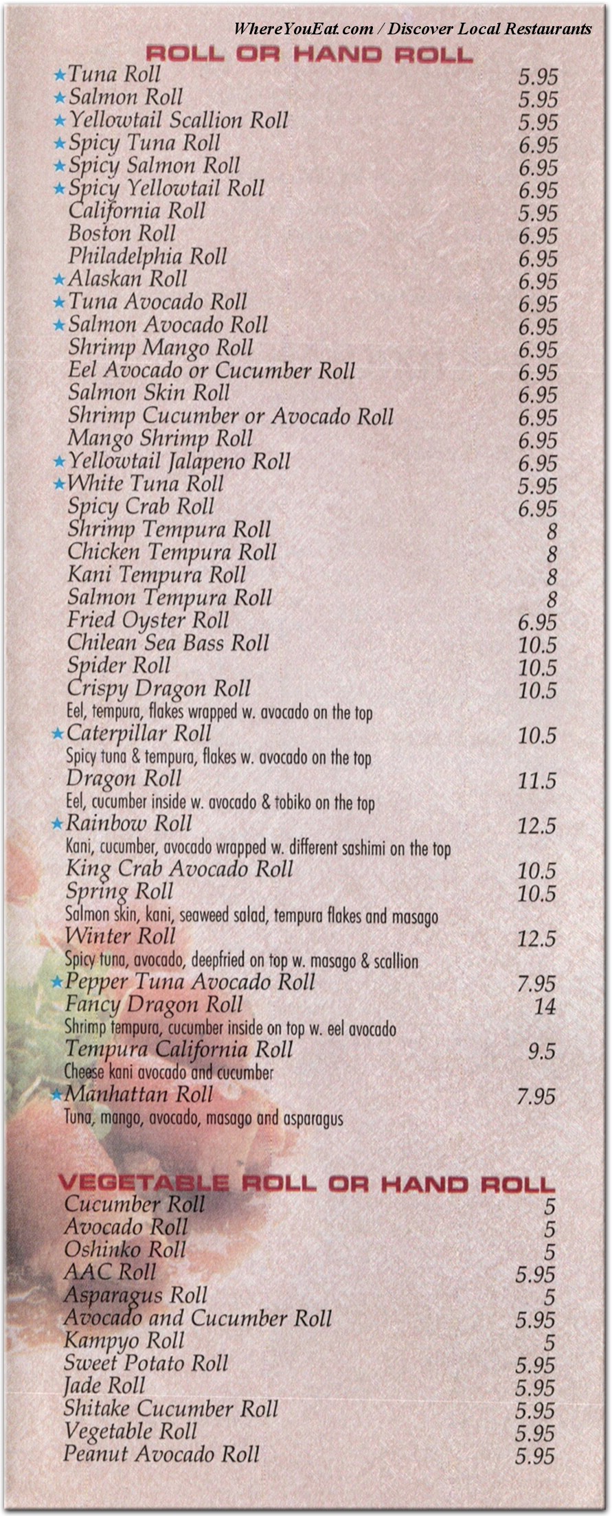 menu image