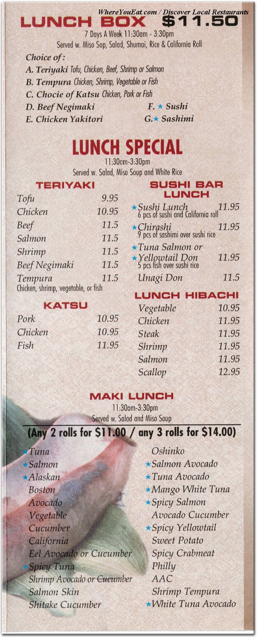 menu image