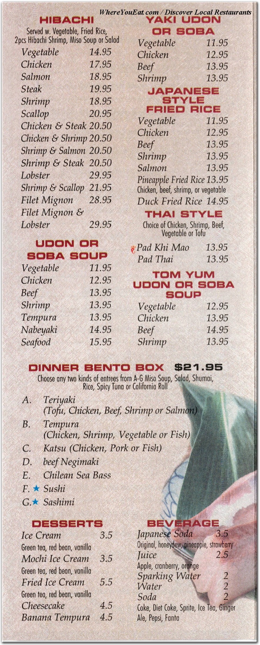 menu image