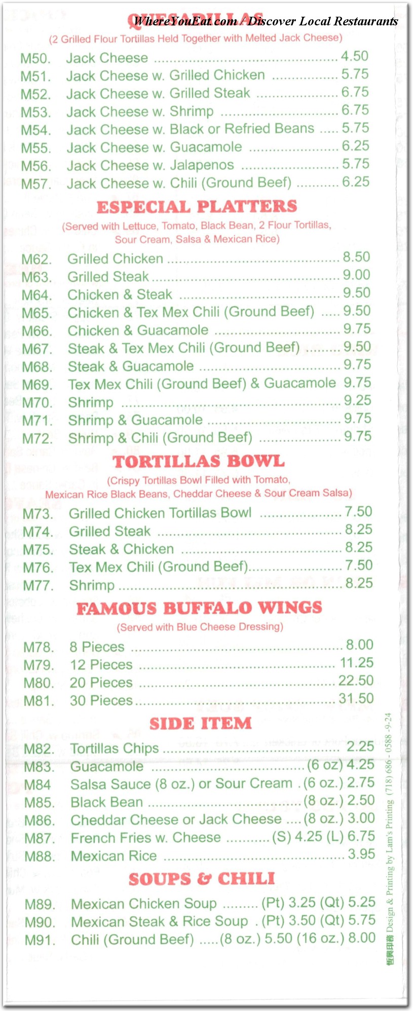 menu image