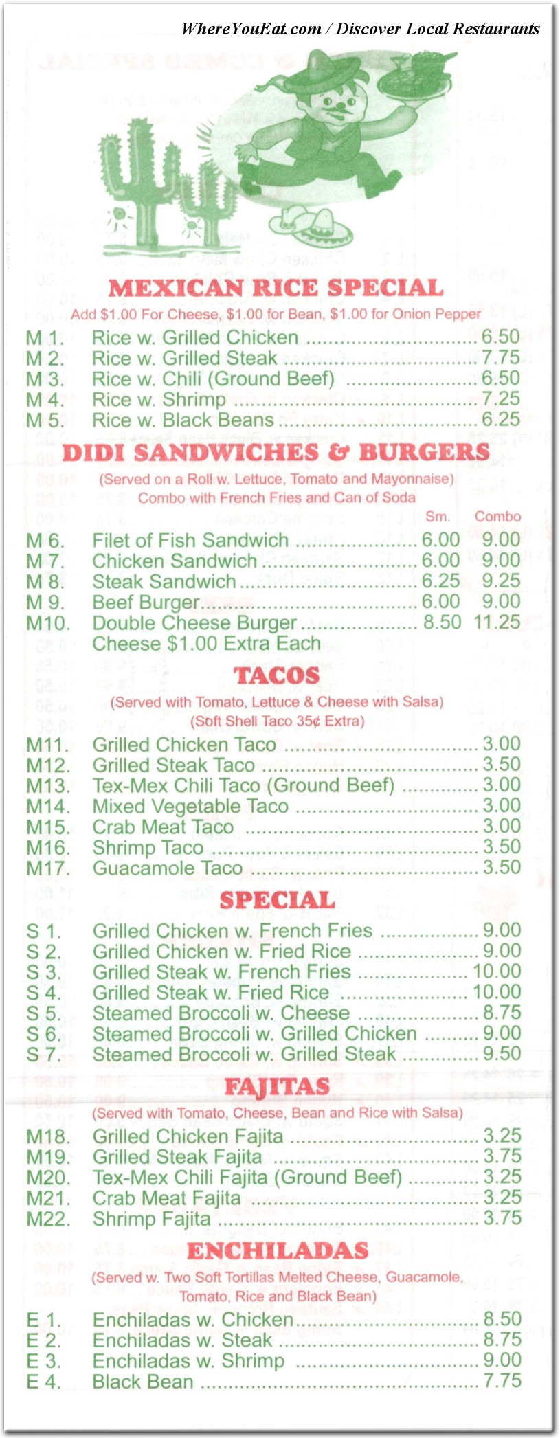 menu image
