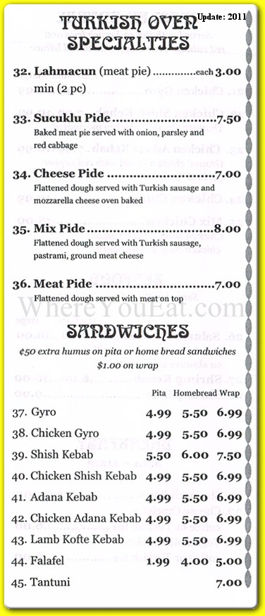 menu image