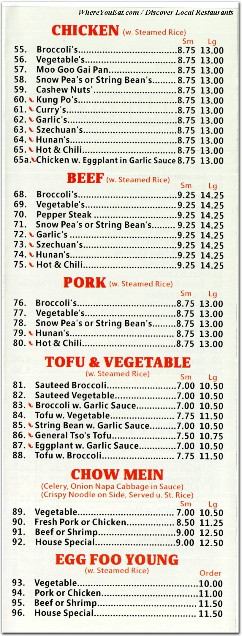 menu image