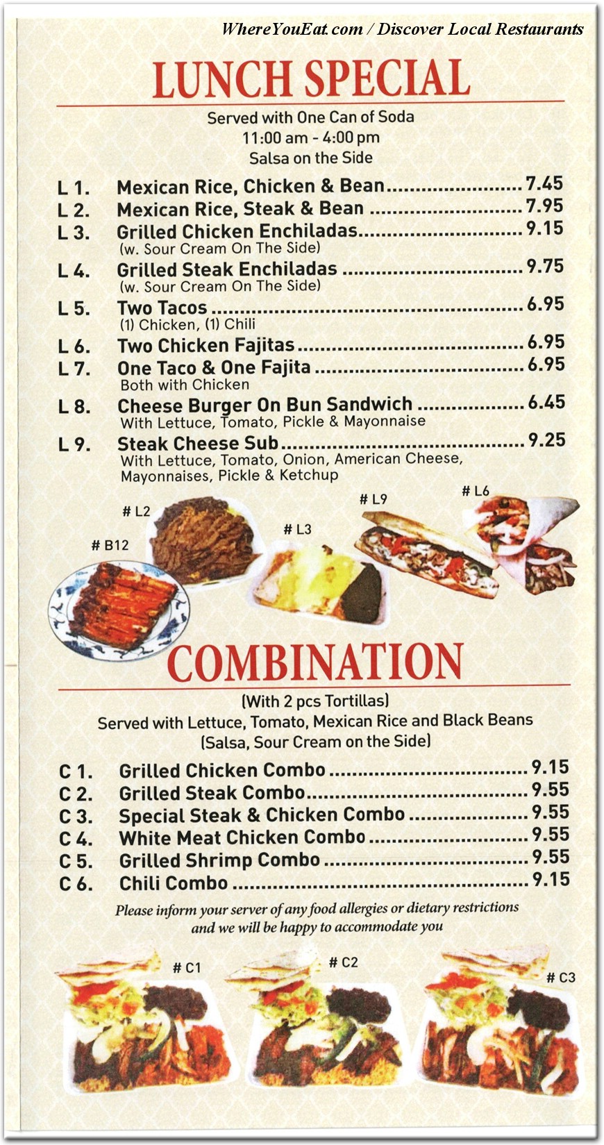 menu image