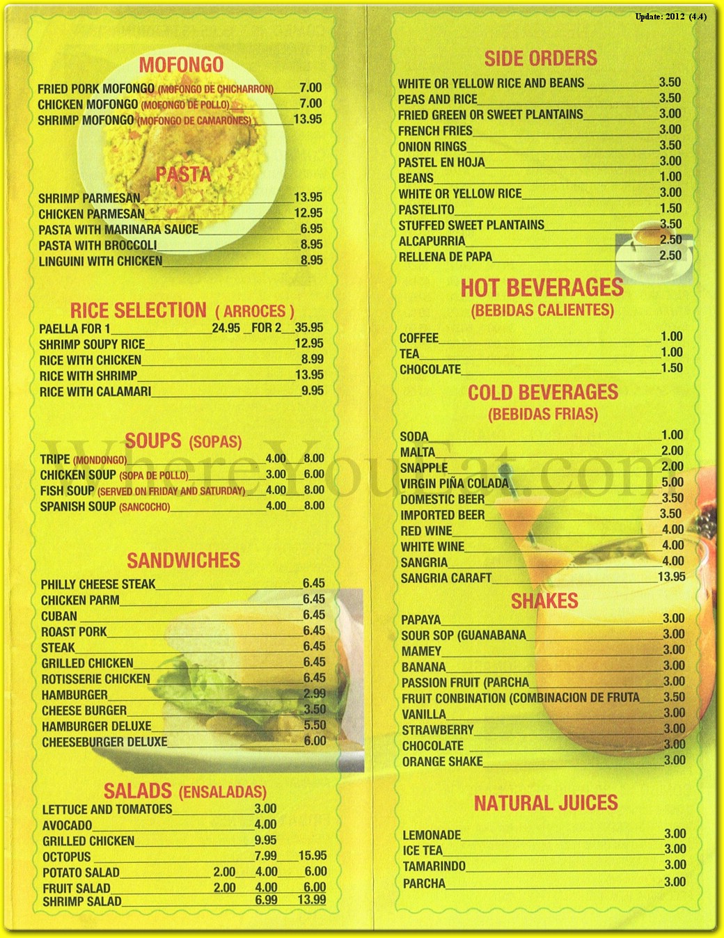 menu image