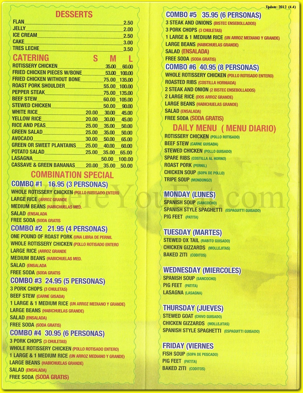 menu image