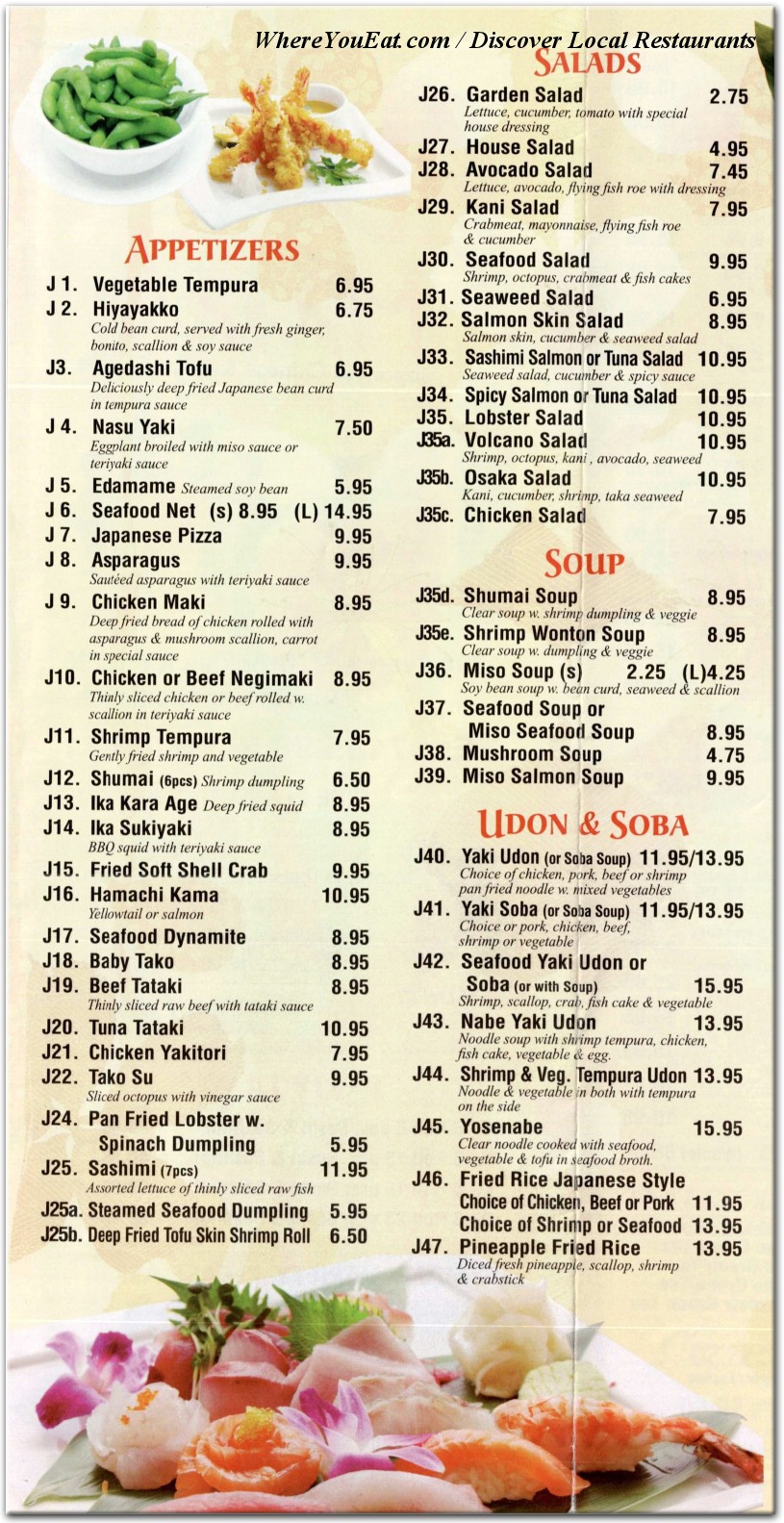 menu image