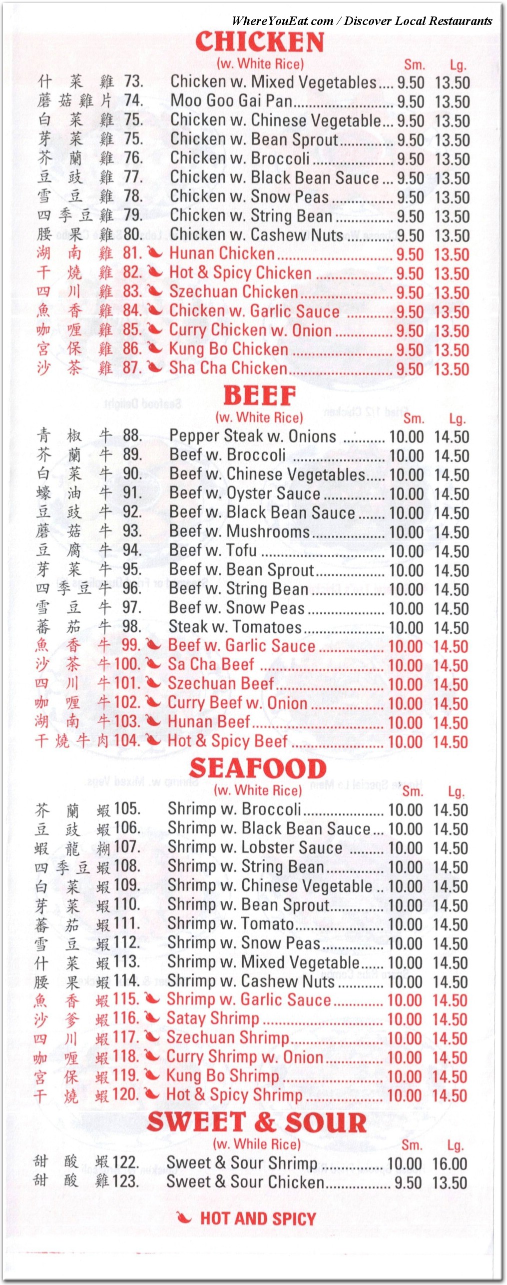 menu image