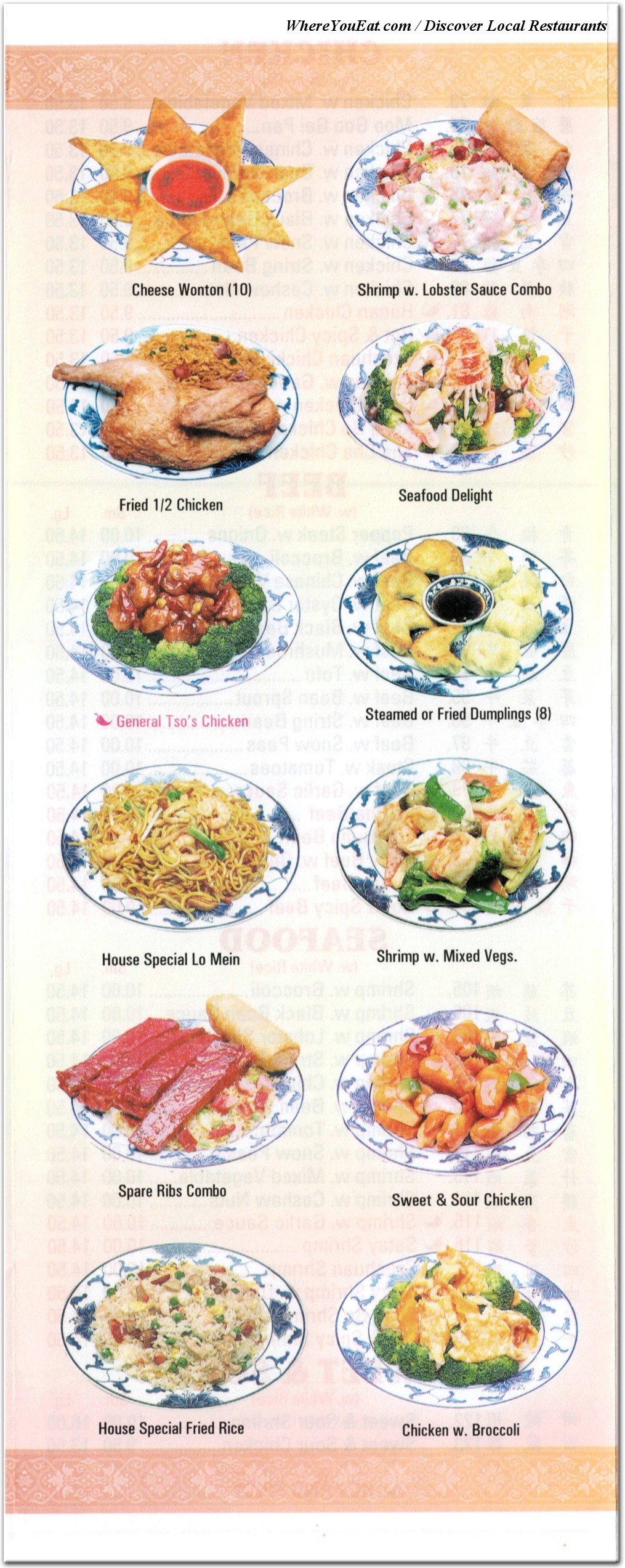 menu image