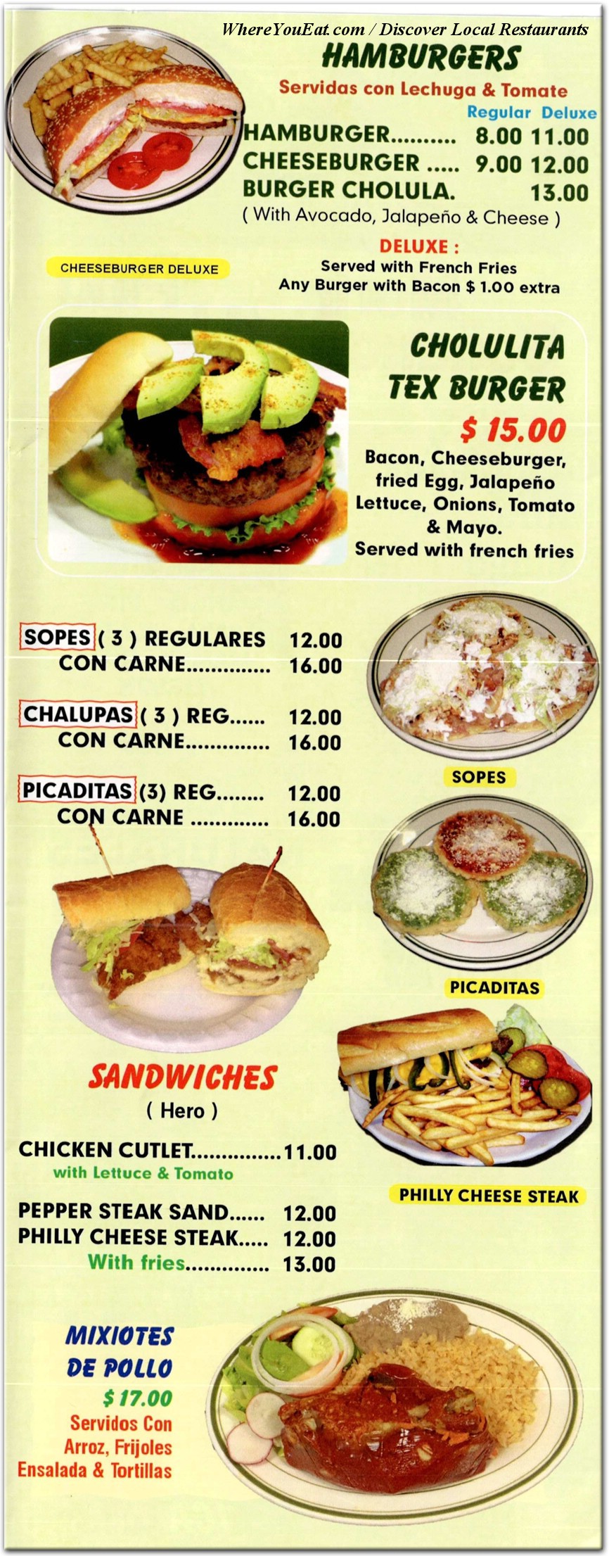 menu image