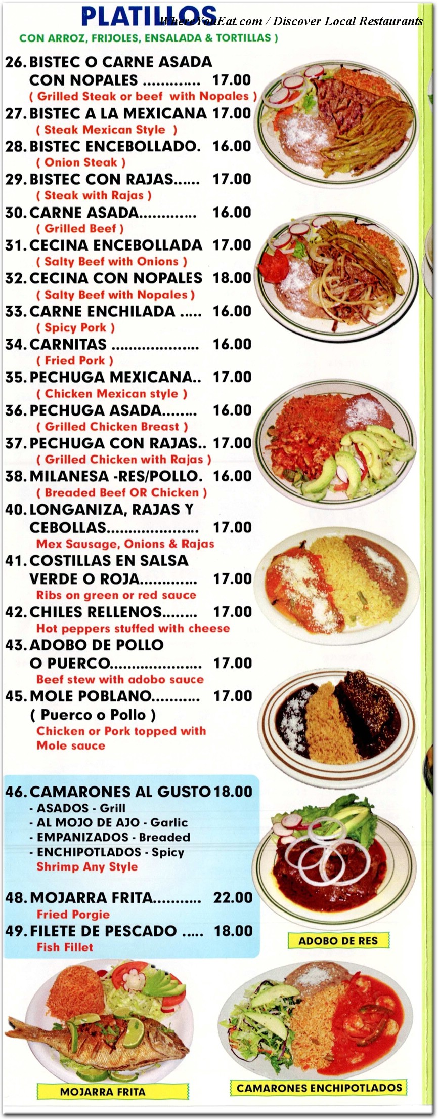 menu image