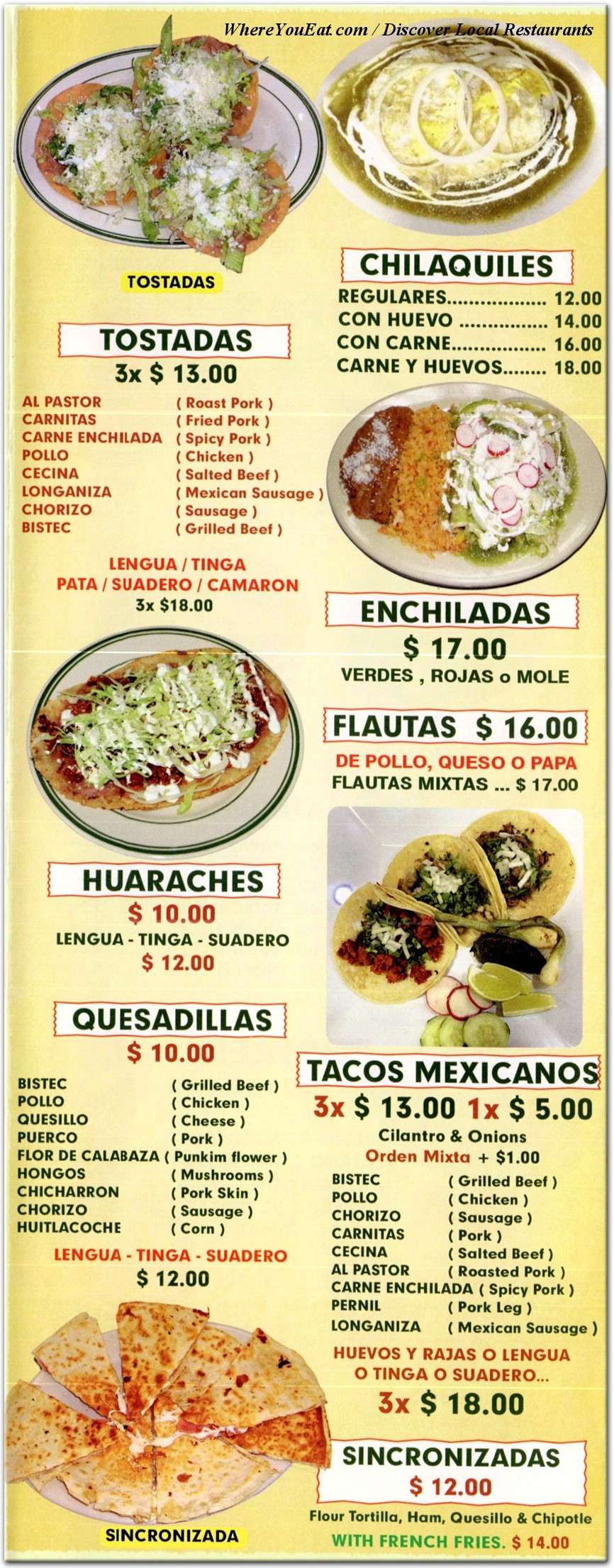 menu image
