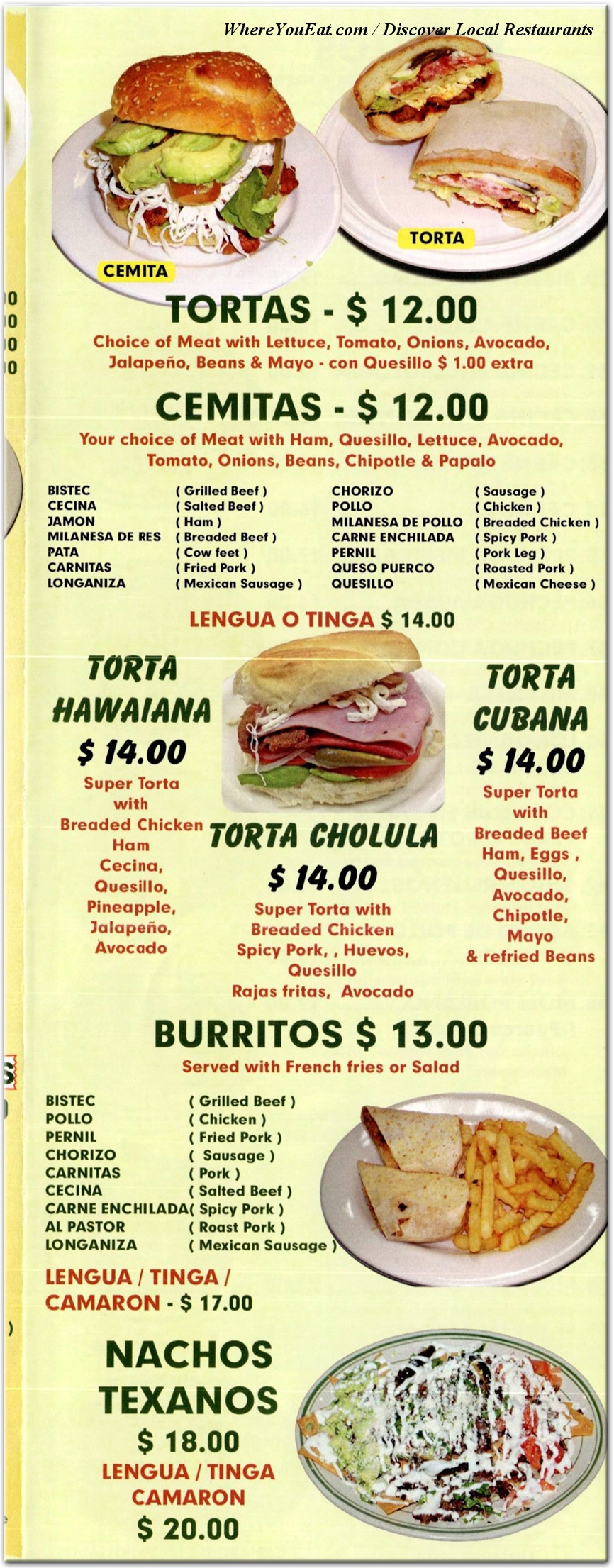 menu image