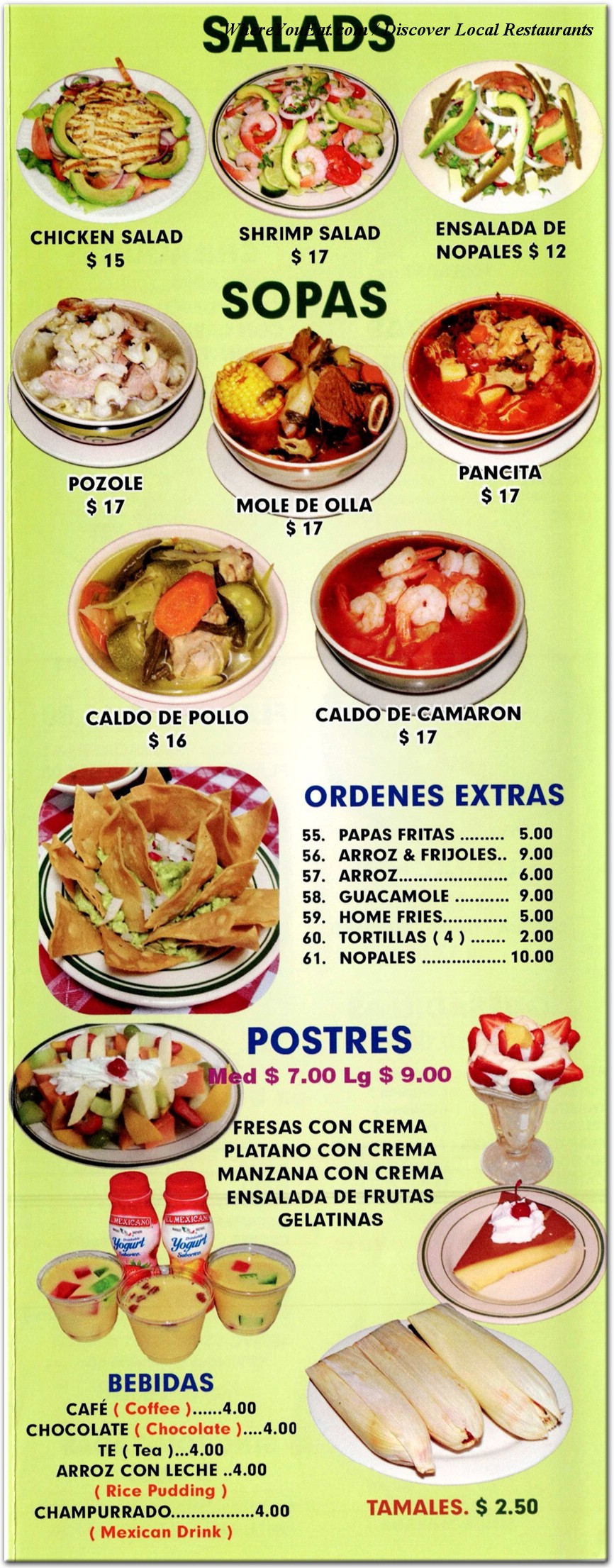 menu image