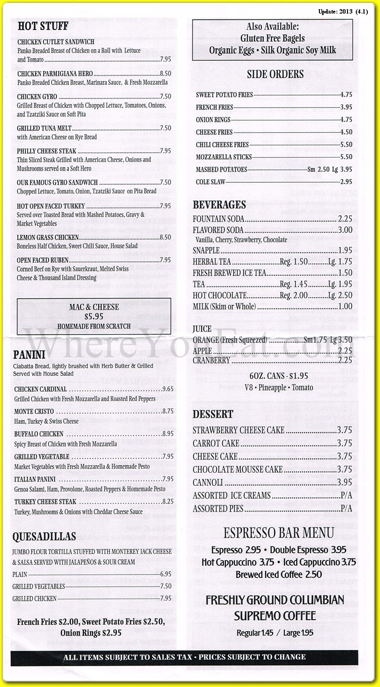 menu image