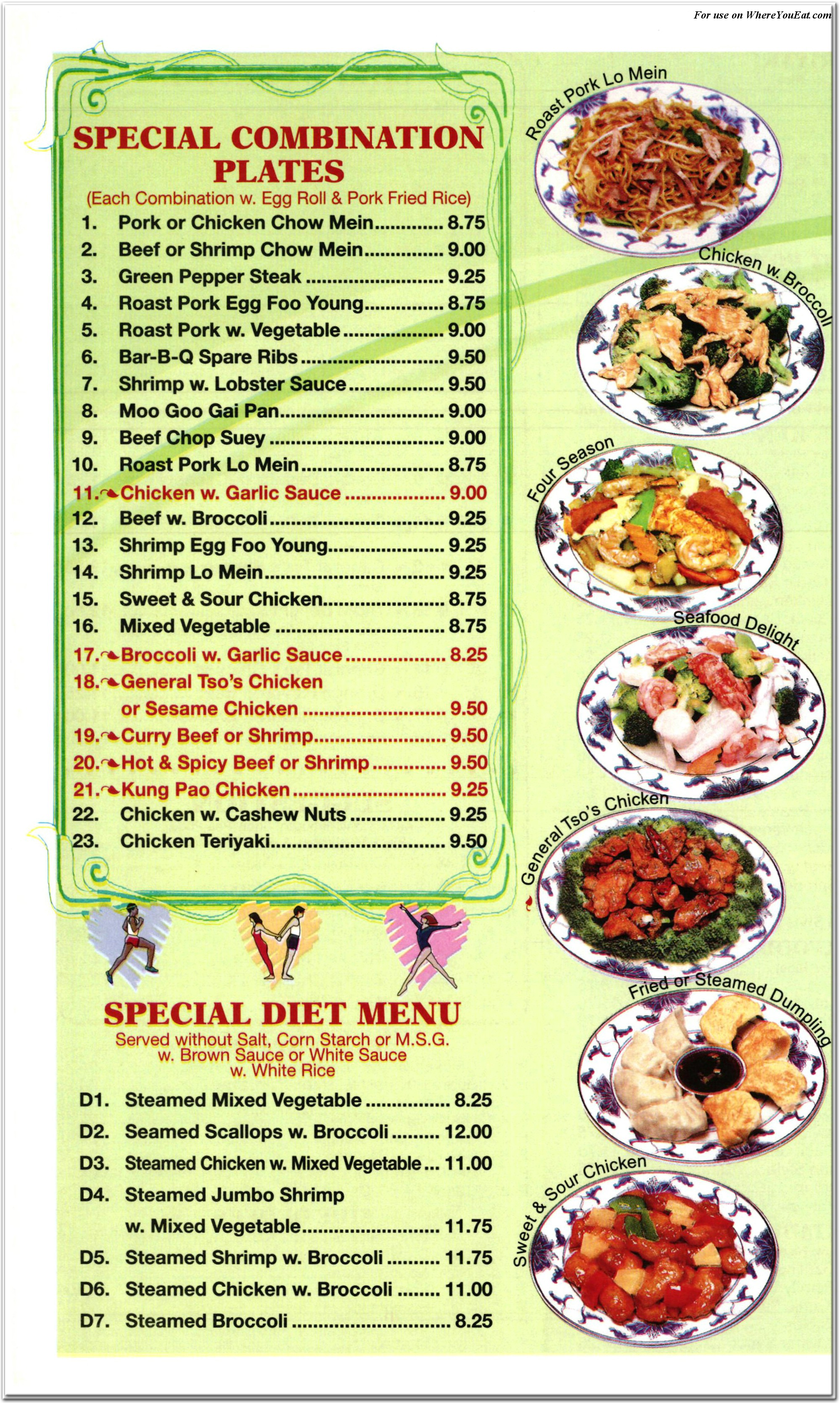 Chinese Menu Near Me With Prices