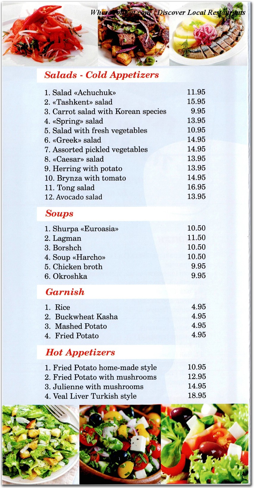 menu image