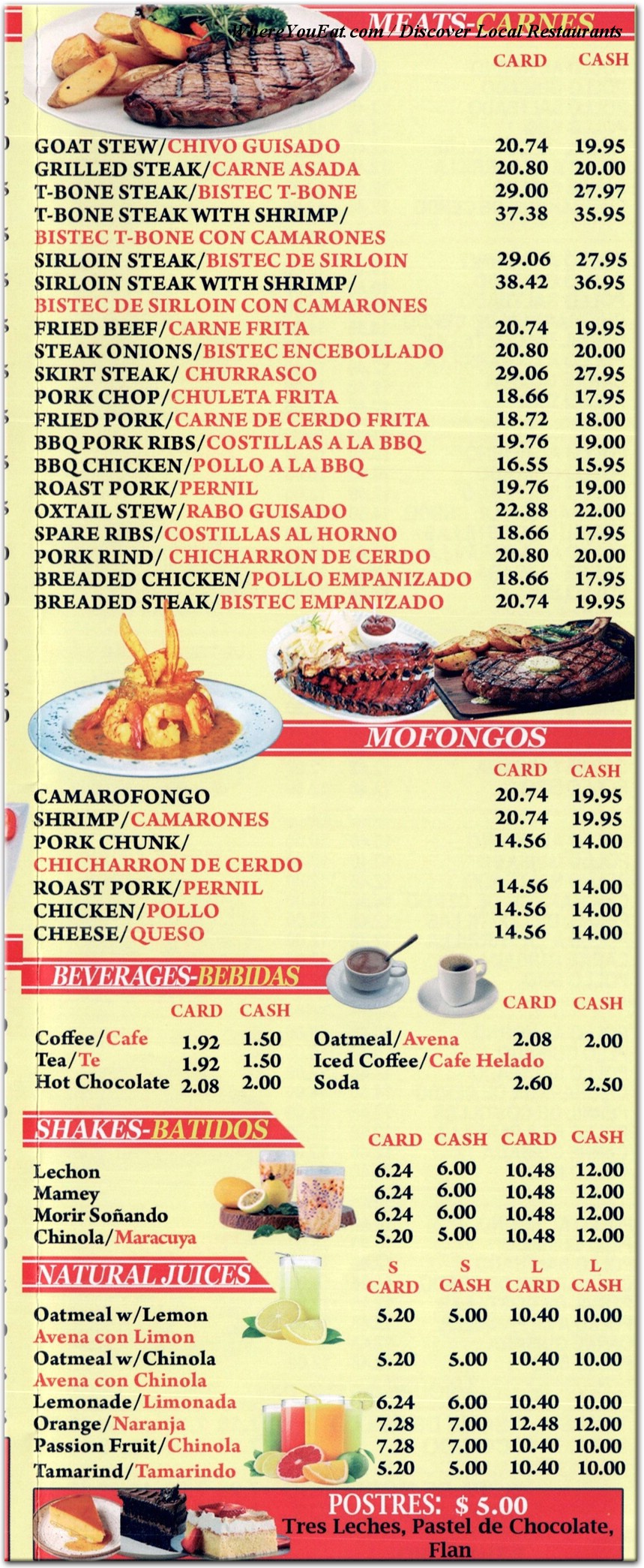 menu image