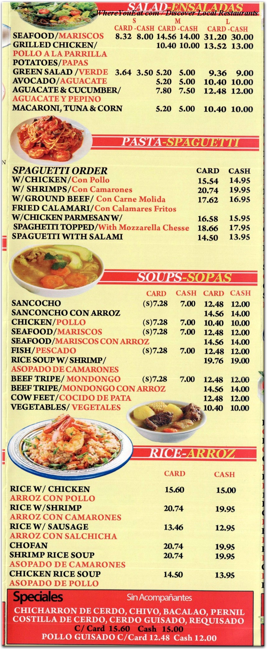 menu image