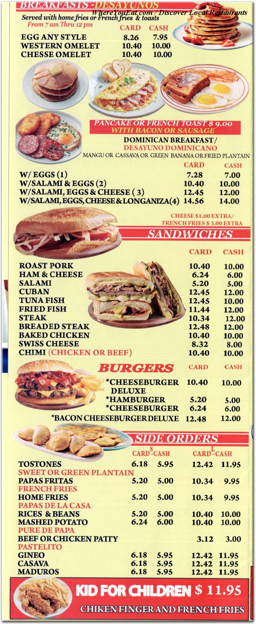 menu image