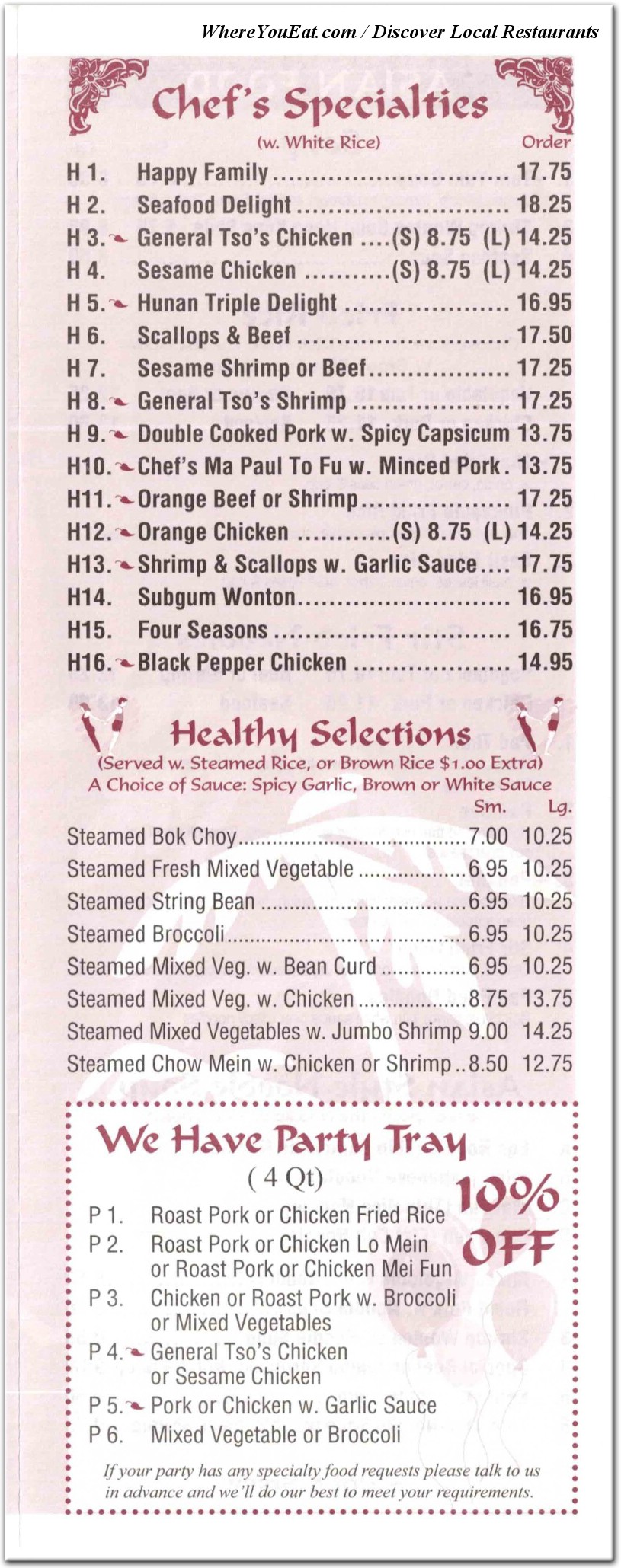 menu image