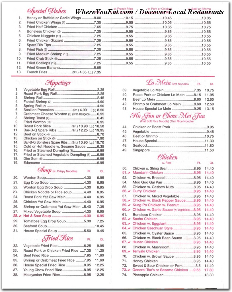 menu image