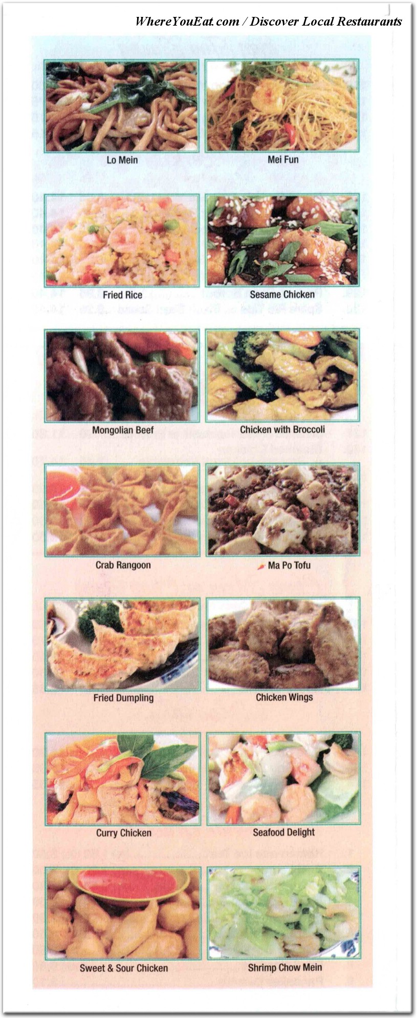menu image