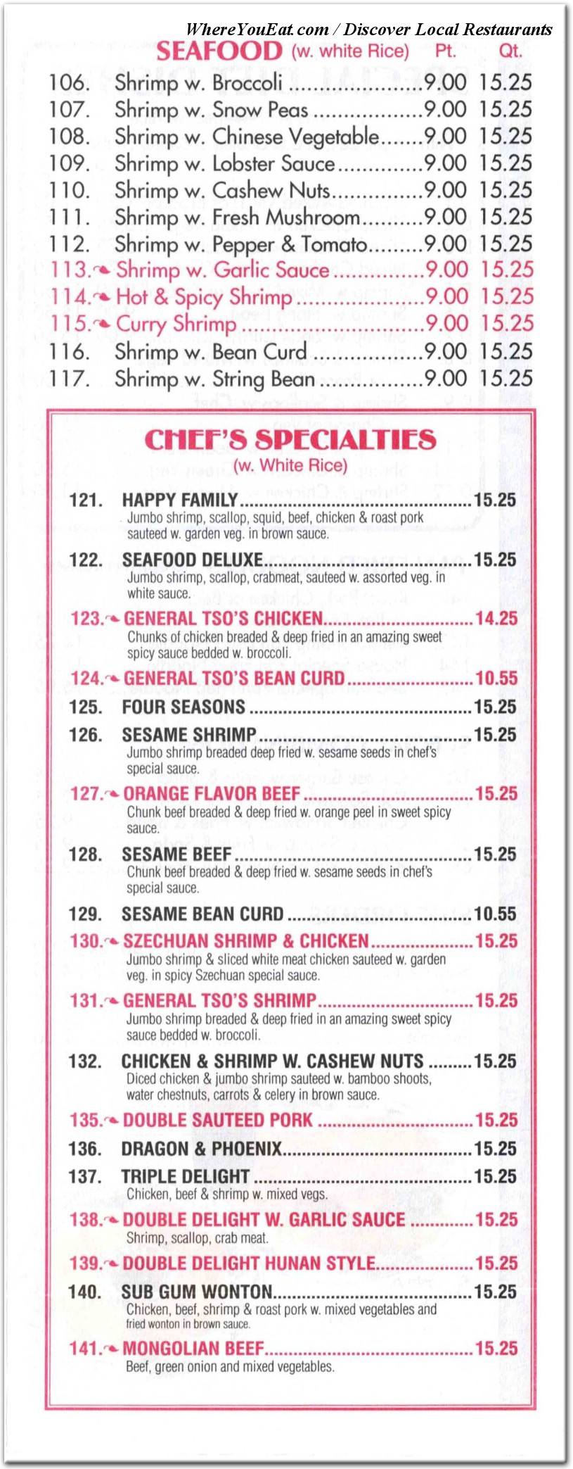 menu image