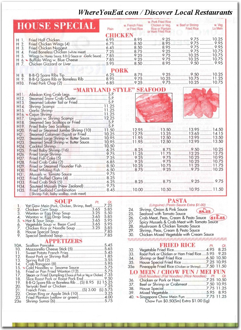 menu image