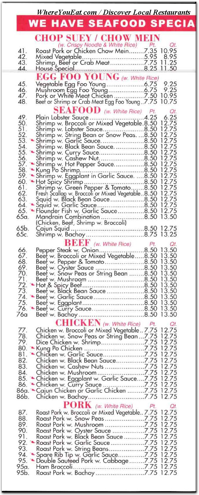 menu image