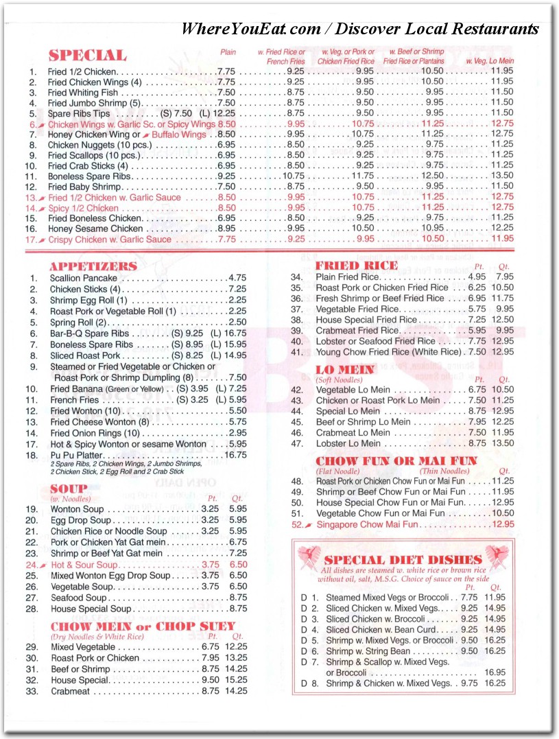 menu image