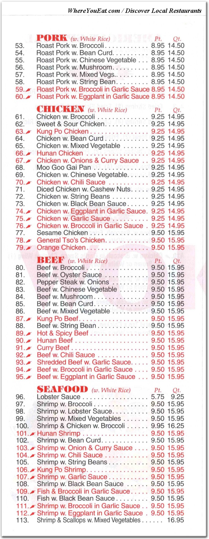 menu image