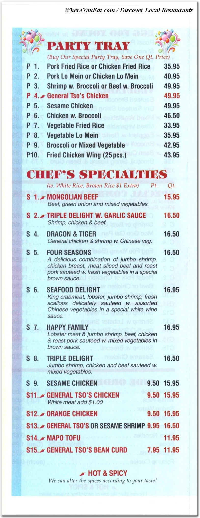menu image