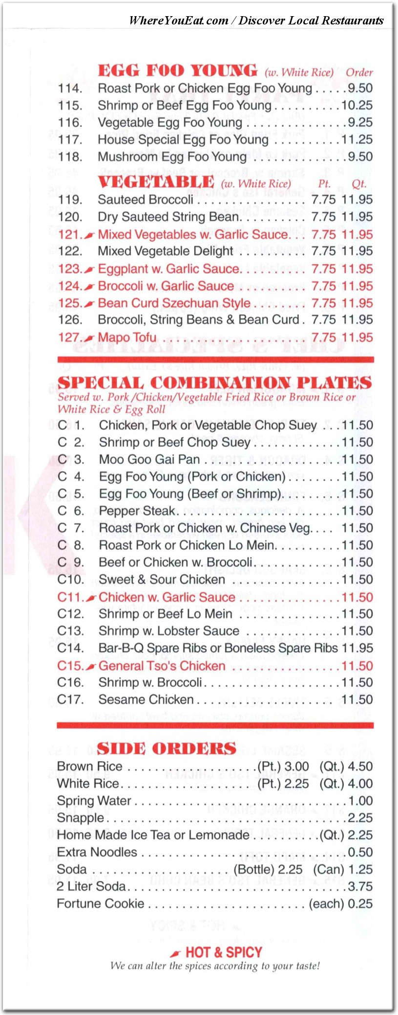 menu image