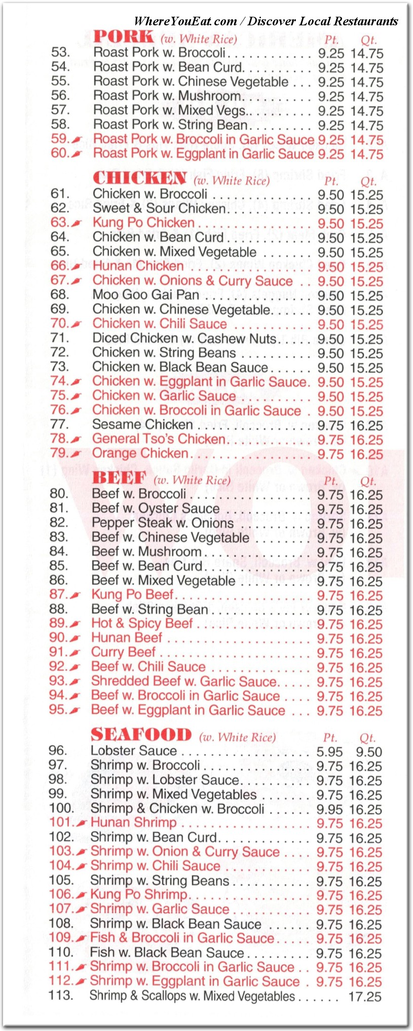 menu image