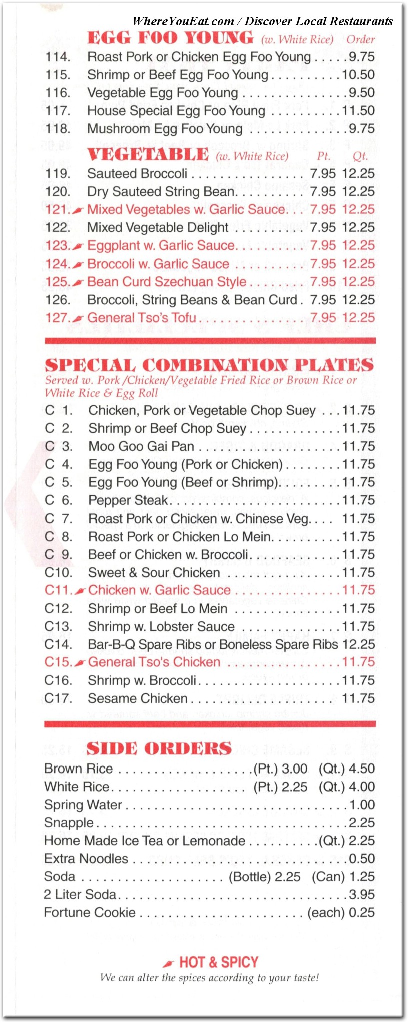 menu image