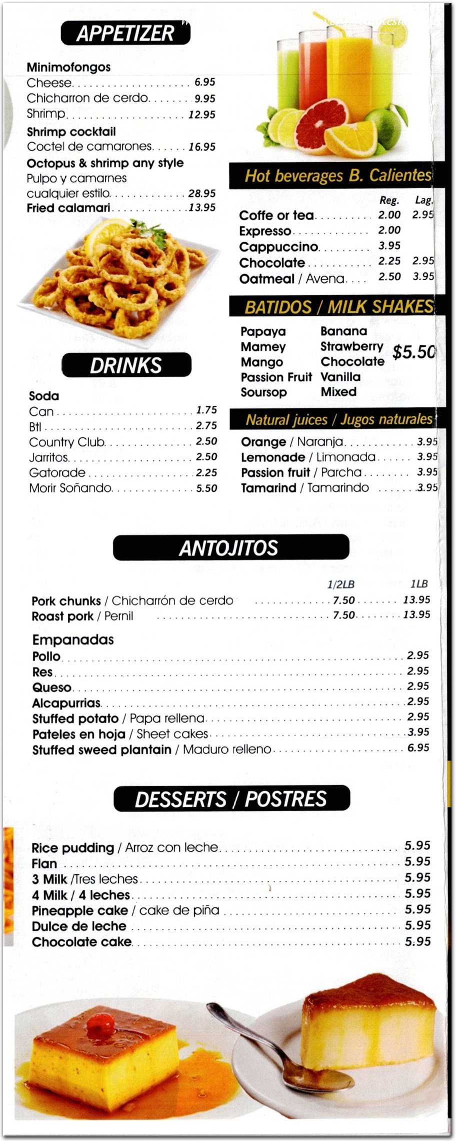 menu image