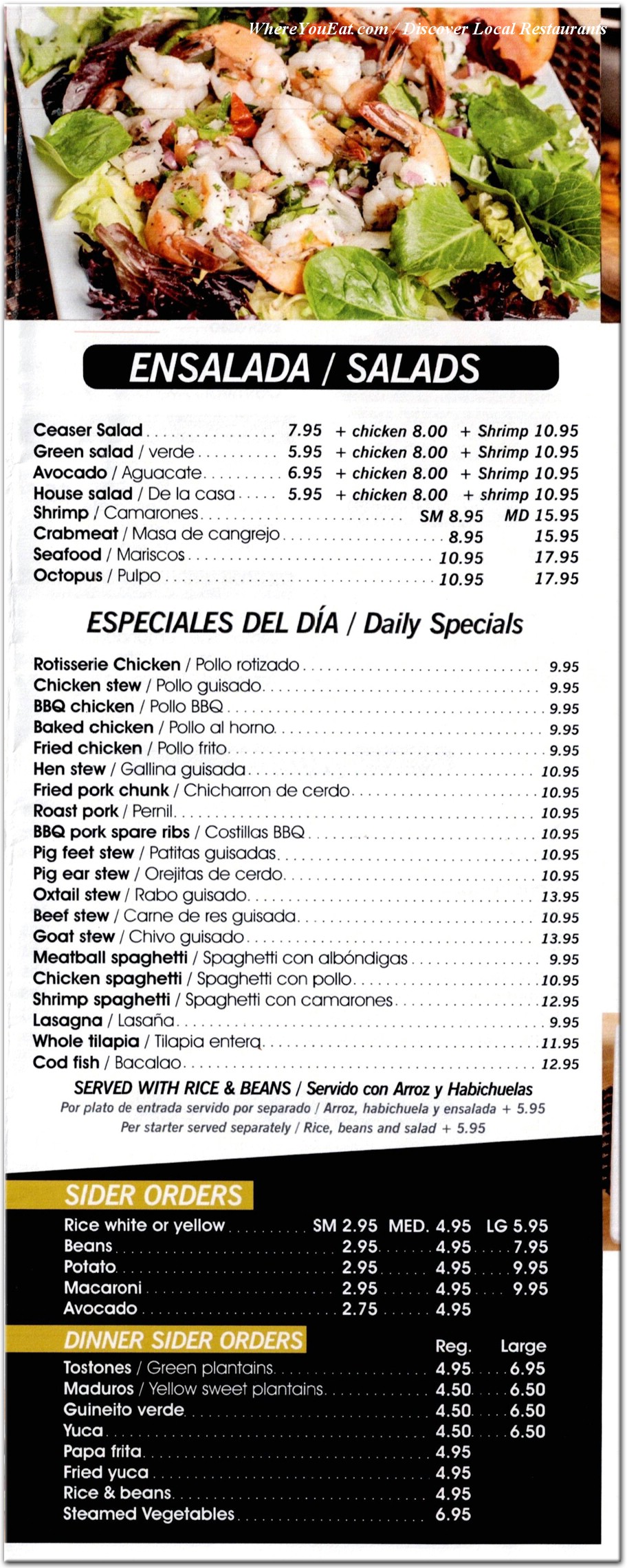 menu image