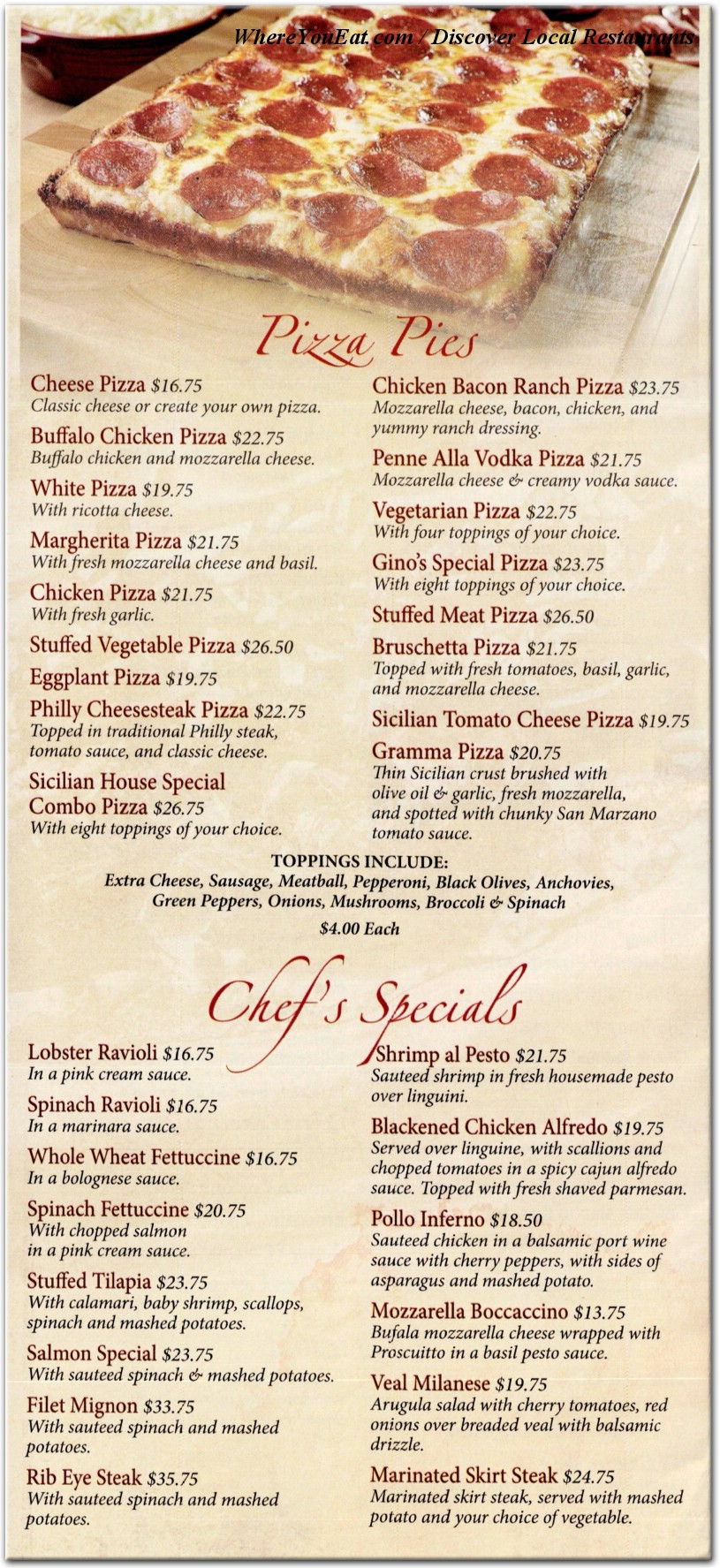 menu image