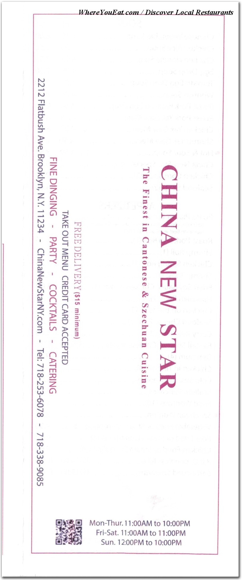menu image