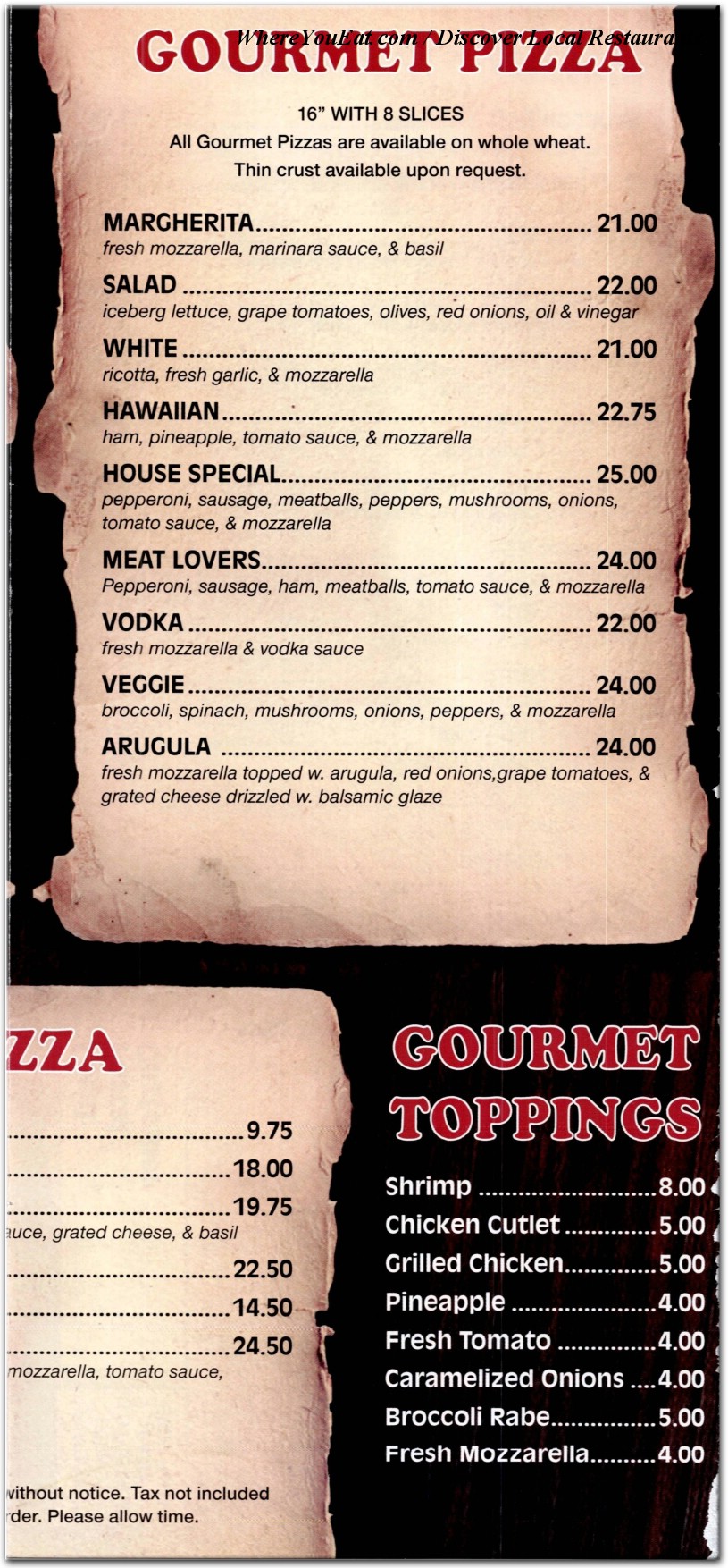menu image