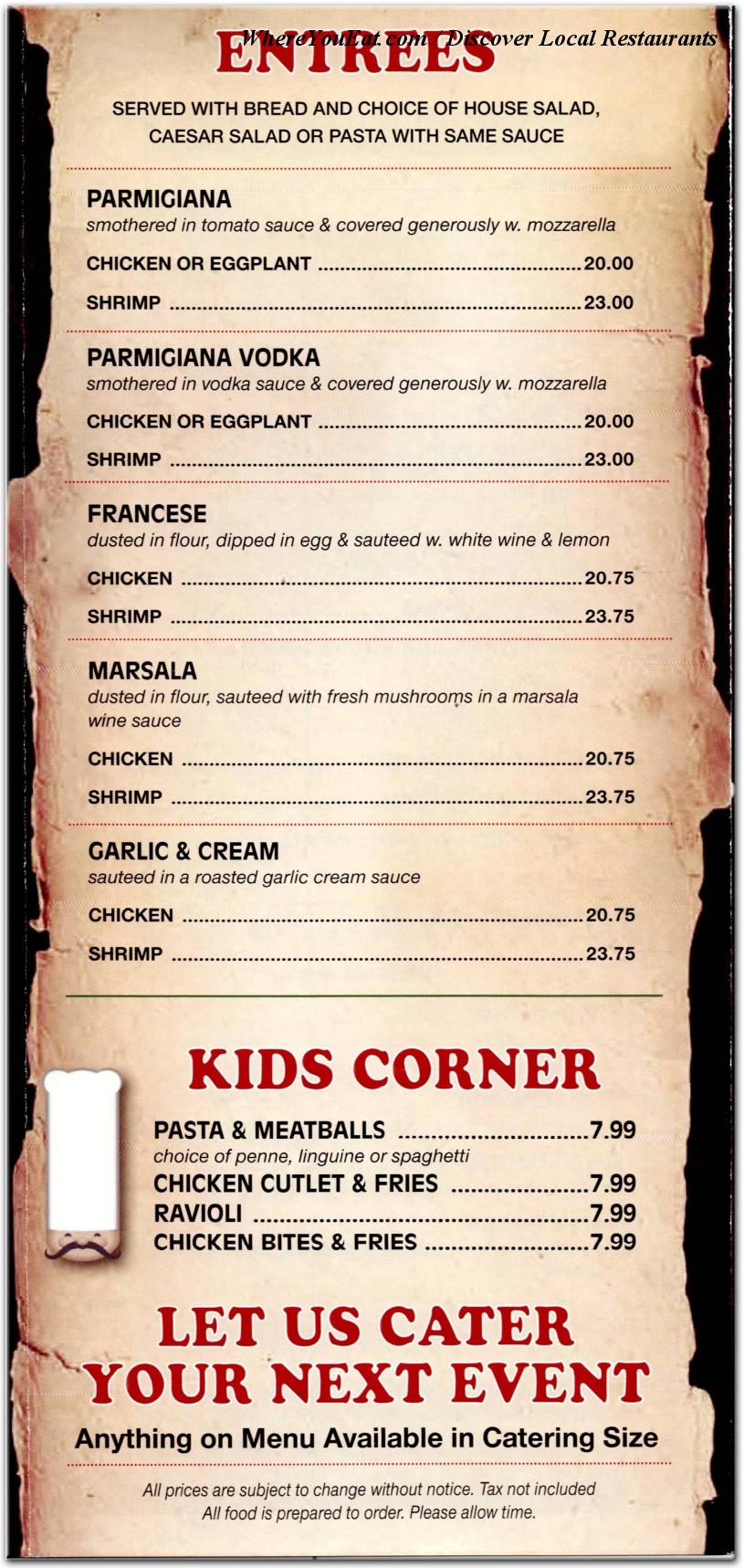 menu image