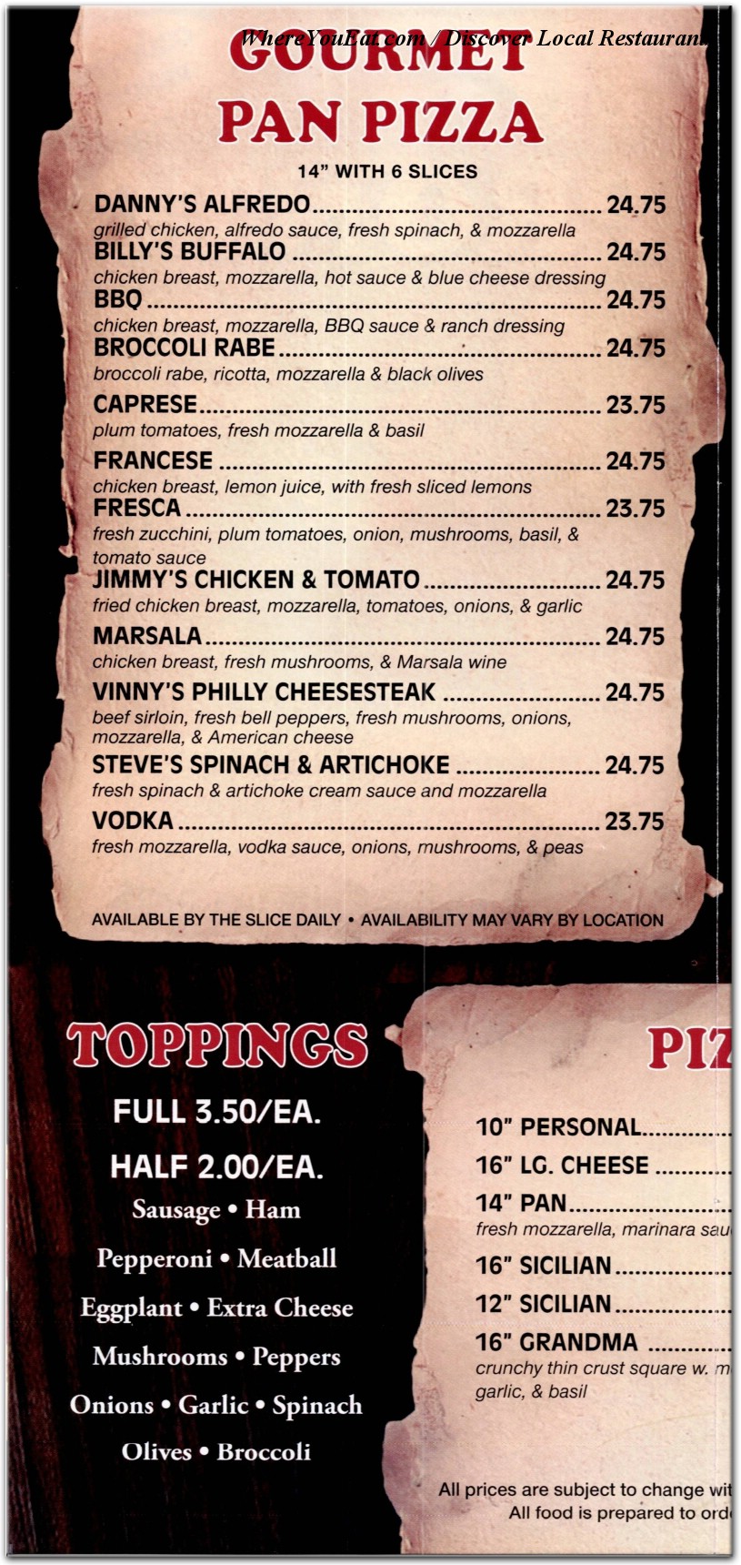 menu image