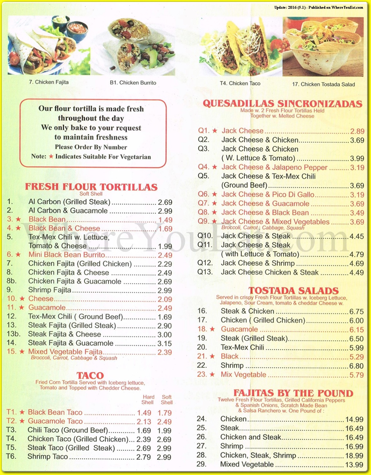 menu image