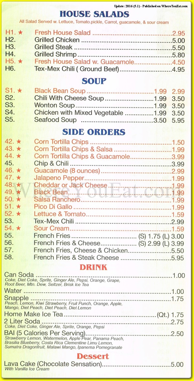 menu image