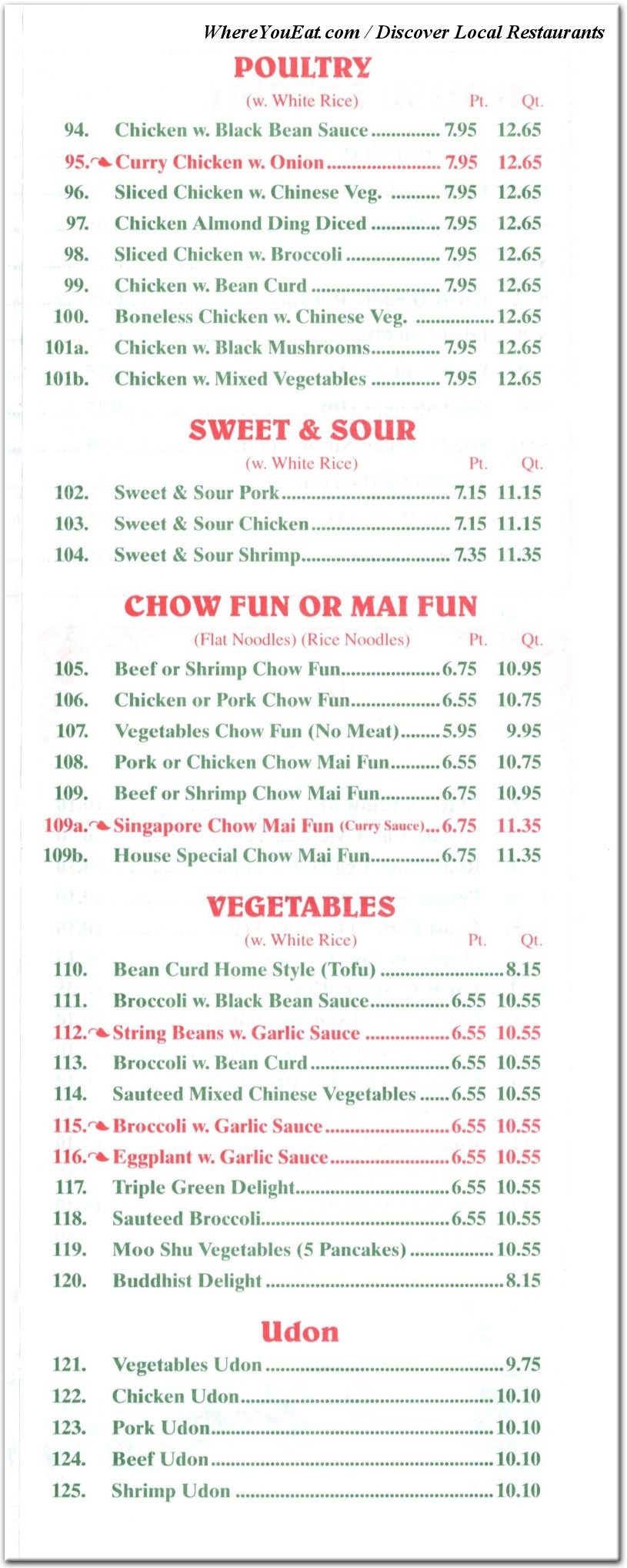 menu image