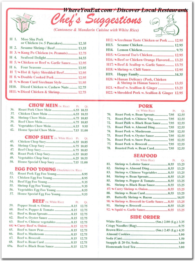 menu image