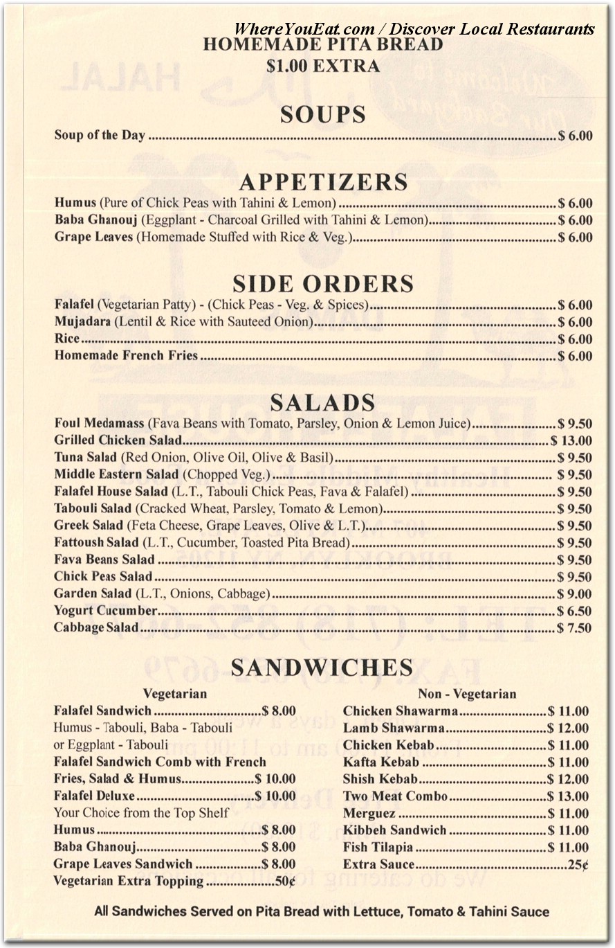 menu image